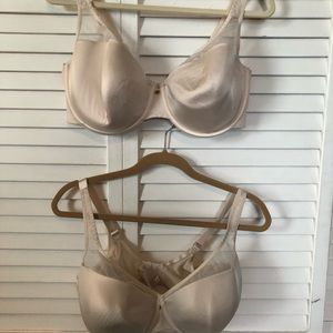 TWO Lane Bryant 40DD off white gently used bras